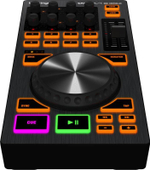 BEHRINGER CMD PL-1 MIDI контроллер в DJ дэки с jog-колесом со встроенным USB хабом на 4 порта, переключателем дэки и регуляторам