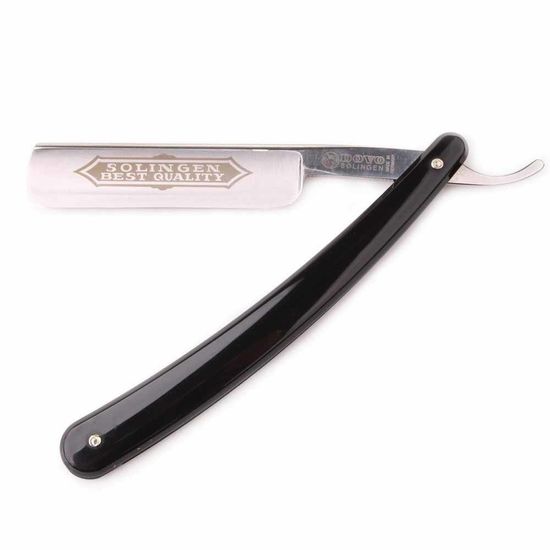 Опасная бритва Dovo, ручка - черный целлулоид, 5/8",1/2