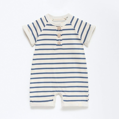 Песочник "Basic line" в полоску, р.68-74 см, бежевый 9538980 (Крошка Я)