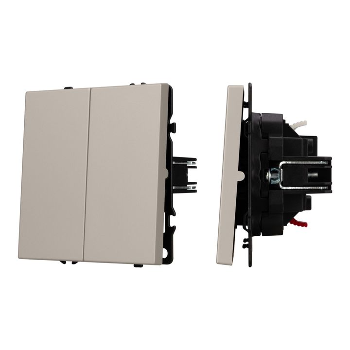 Механизм звонкового выключателя двухклавишный SWT-NOBE-MKR2-SFPL-CA (230V, 10A) Arlight 061785