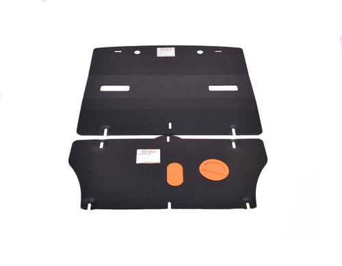 Защита ALFeco радиатора, рулевая рейка и картера двигателя для Kia Stinger 4WD (2 части) 2018-, V-2,0T (сталь 2 мм) арт.ALF1142st