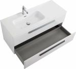 Тумба с раковиной Cezares ECO-CER-N 120 ECO-CER-N-1200-2C-SO-BL белая глянцевая левая/правая