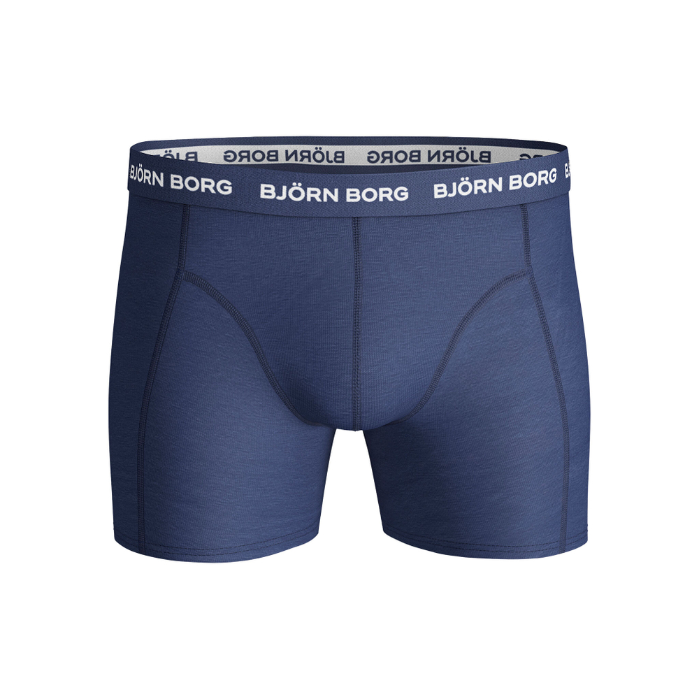 Björn Borg Noos Solids Boxer Shorts 3 Pack Men - Blue, Dark Blue