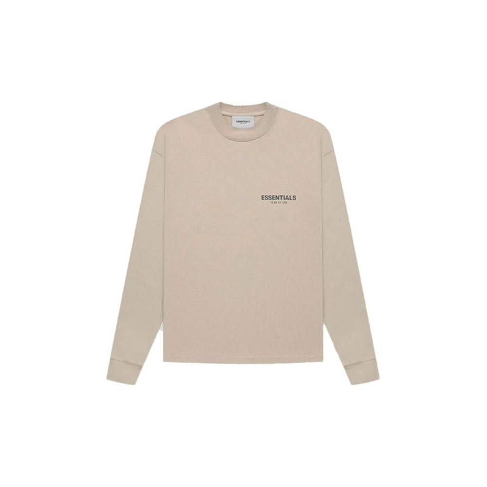 Худи Fear of God Essentials Long Sleeve String/Tan, FOG-FW21-185