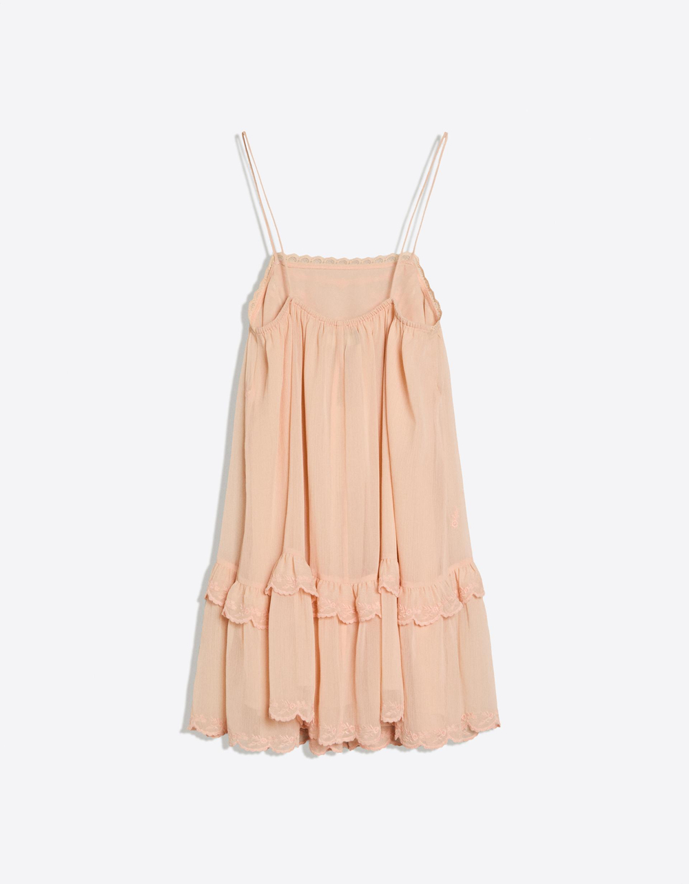 БОХЕМНОЕ МИНИ-ПЛАТЬЕ - BERSHKA