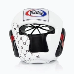 Боксёрский шлем Fairtex Super Sparring white/black