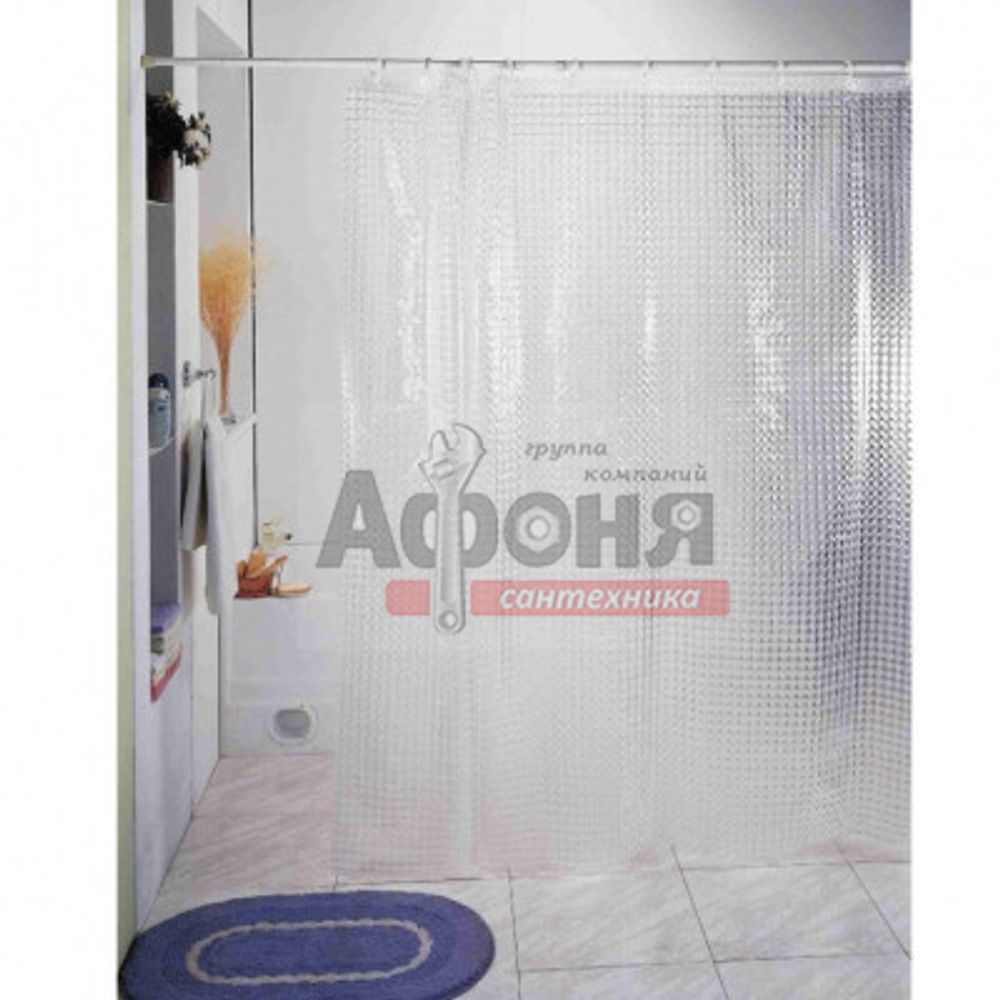 Штора для ванной &quot;ZALEL 3D (YH-100) Transparent 180х180 (П12  )