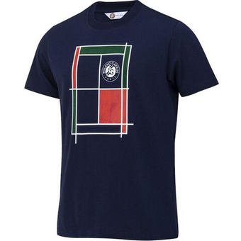 Мужская теннисная футболка Roland Garros Court - navy
