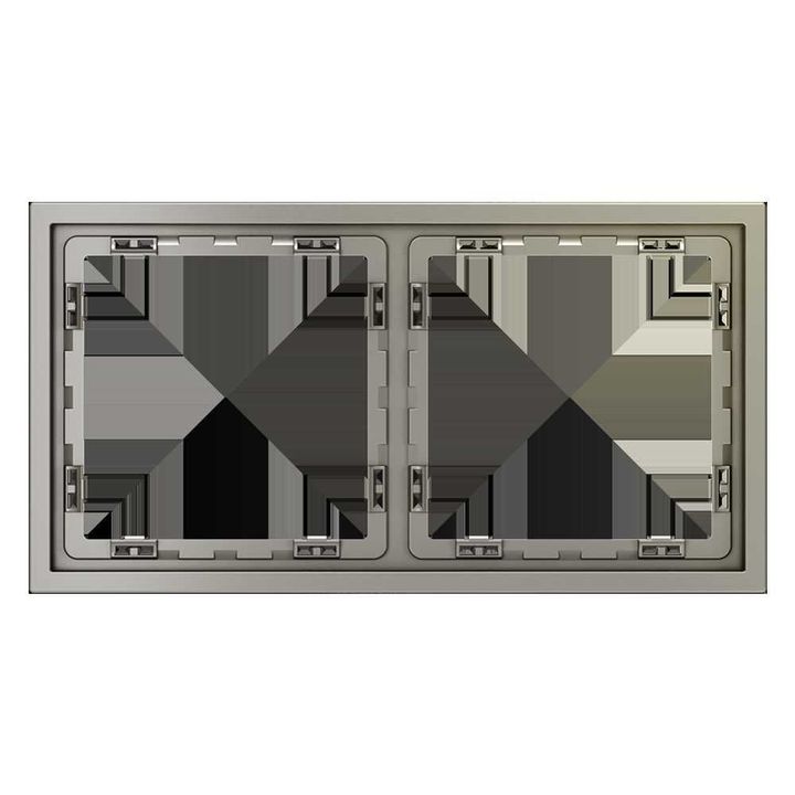 Рамка пластиковая Voltum S70 на 2 поста, (шелк) VLS100204