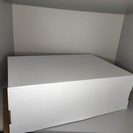 Коробка для торта белая 60х40х20 см
