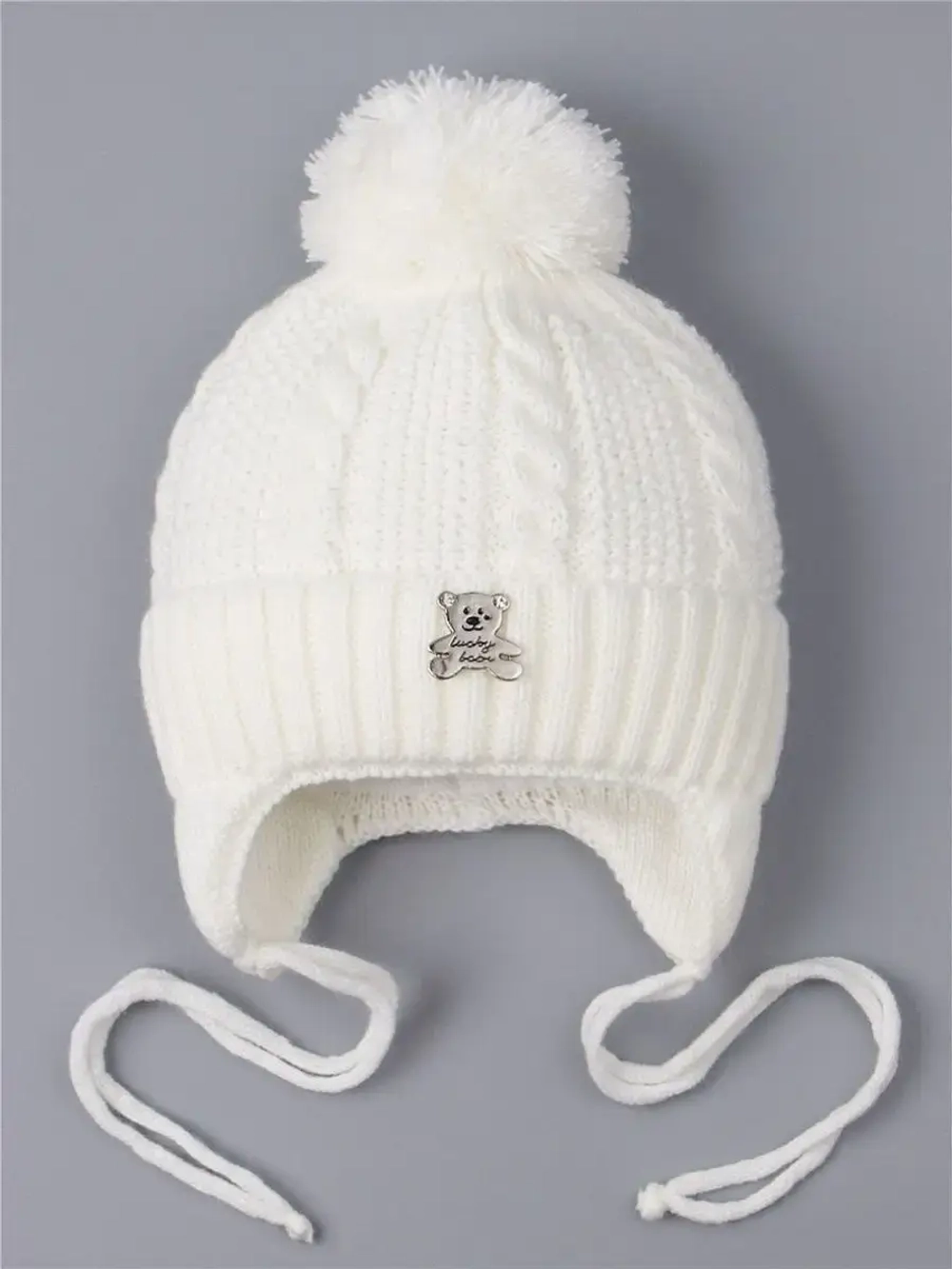 Шапка вязаная демисезонная для детей