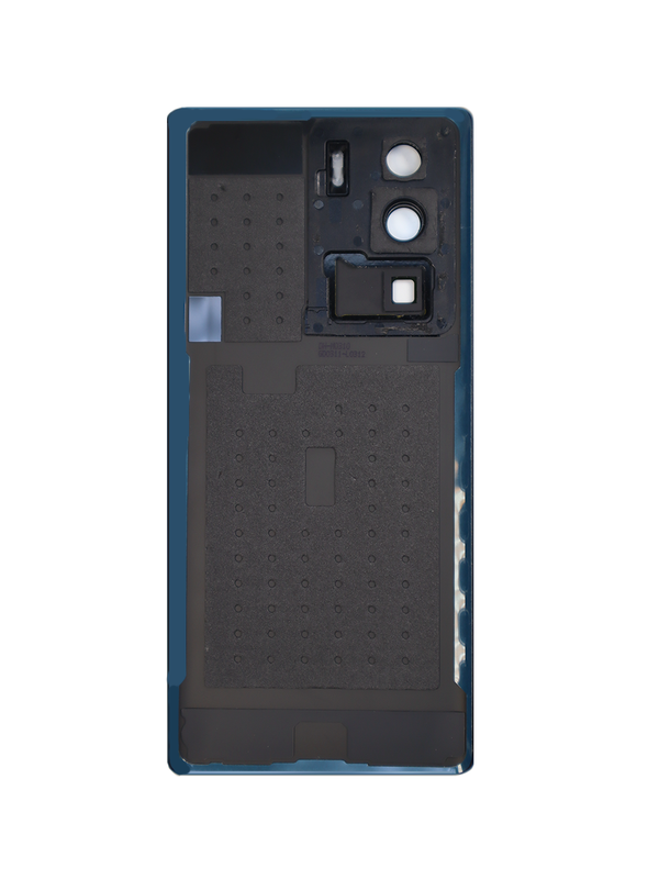 Задняя крышка для ZTE A41 Ultra черная (Black) со стеклом камеры