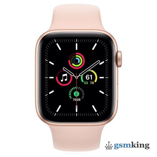 Apple Watch SE 2020 GPS 44mm Aluminum Case with Sport Band Pink Sand MYDR2LL/A
