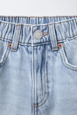 ZARA ДЖИНСЫ BAGGY FIT, ГОЛУБОЙ