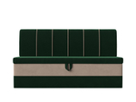 Диван кухонный прямой Энигма, Зеленый\Бежевый, Велюр, 112884