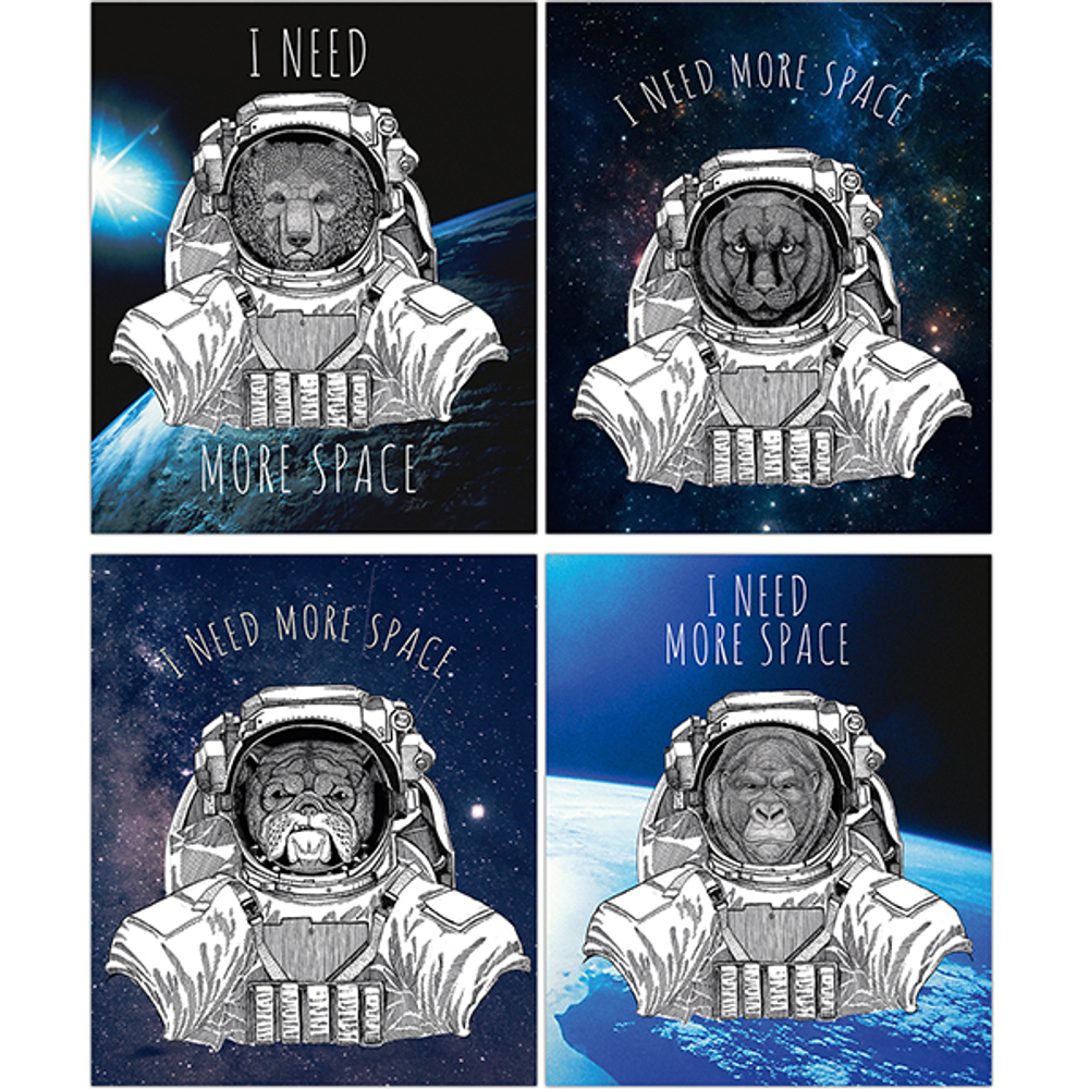 Тетрадь общая 48 листов на скрепке "I need more space"