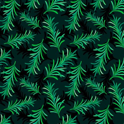 Rosemary sprigs seamless pattern.