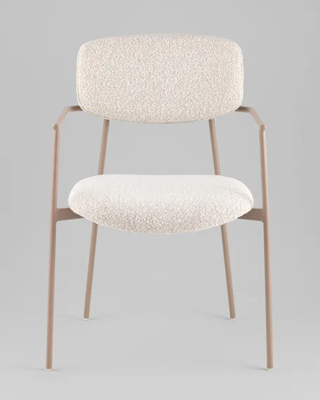 Стул с подлокотниками Talio, бежевый, бежевые ножки