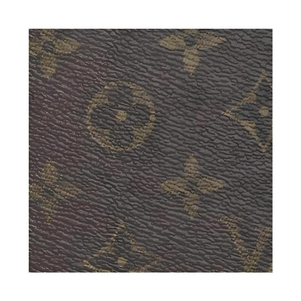 LOUIS VUITTON Coated Canvas Card Holder Passport Holder Men"s Brown