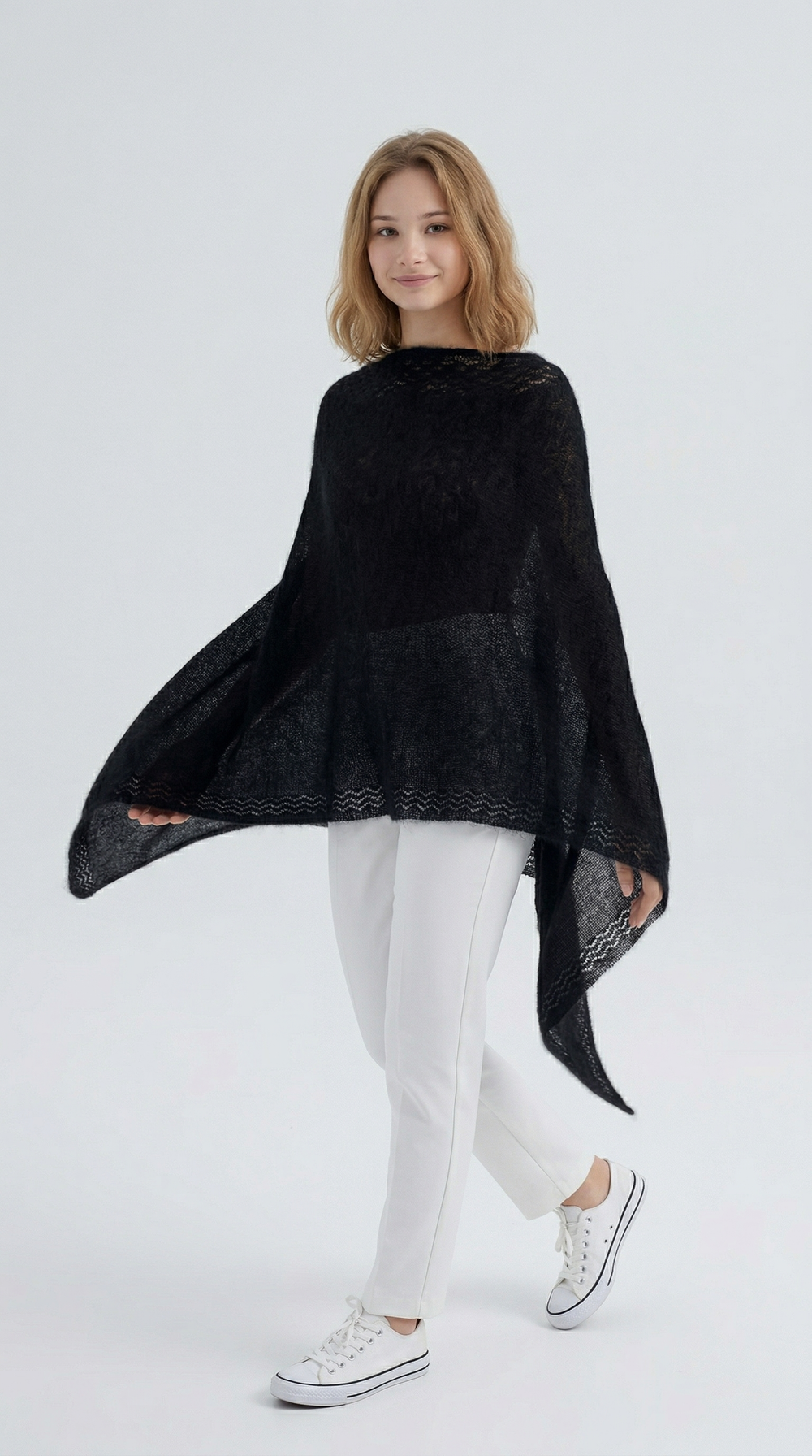 Накидка женская НК005-07 черный