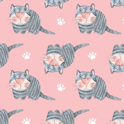 Buy kids pink fabric cats