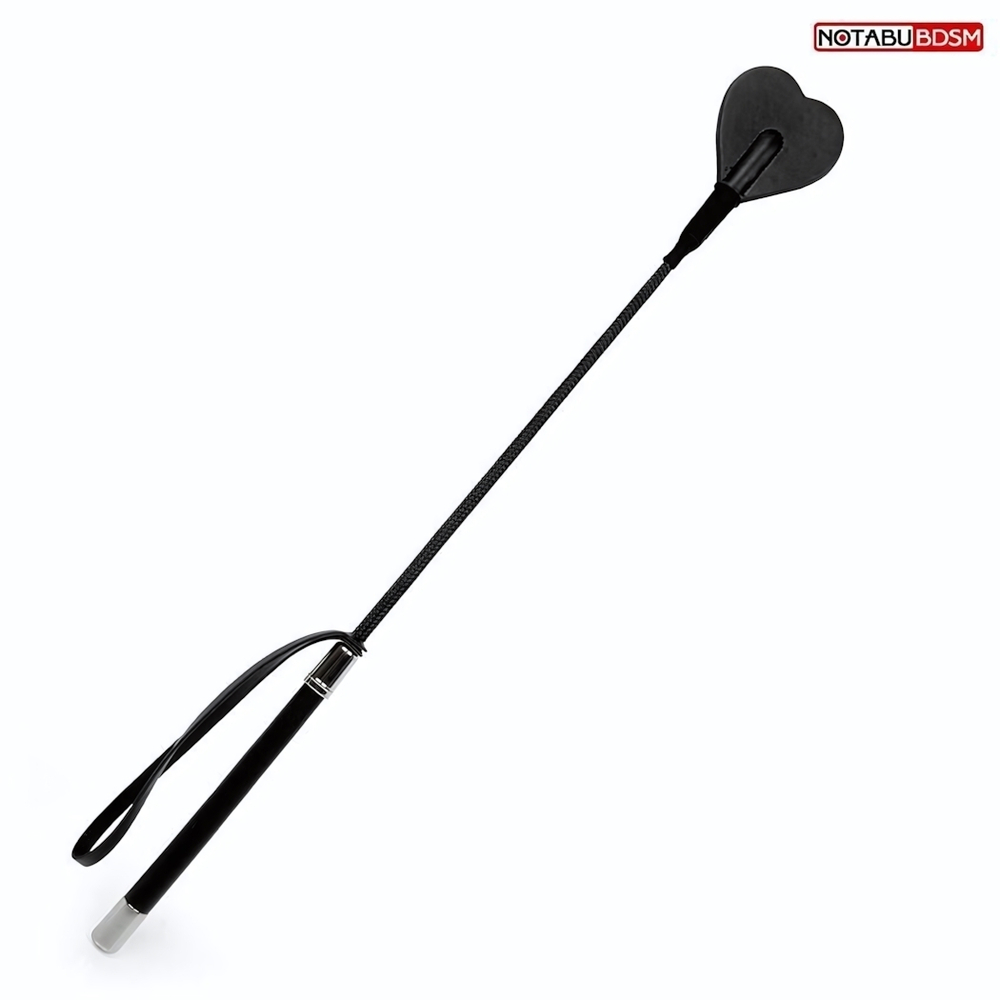 Черный стек с наконечником-сердечком - 54 см. (Цвет: черный)