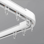 Карниз для штор, алюминиевый, потолочный и настенный монтаж