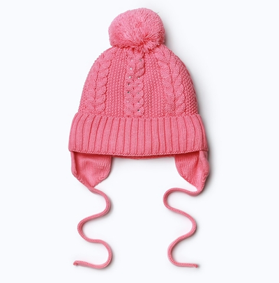 Шапка для девочки, цвет розовый, р. 44/ 9925353 Прикиндер