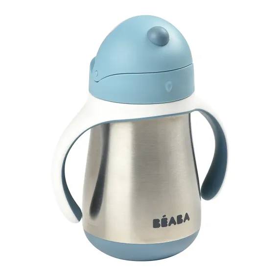 Поильник термос Beaba Tasse Paille Windi Blue