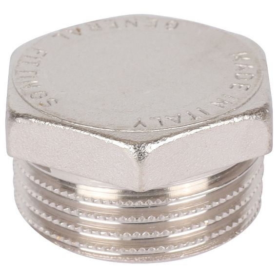 Заглушка STOUT НР никелированная 1 — (2)