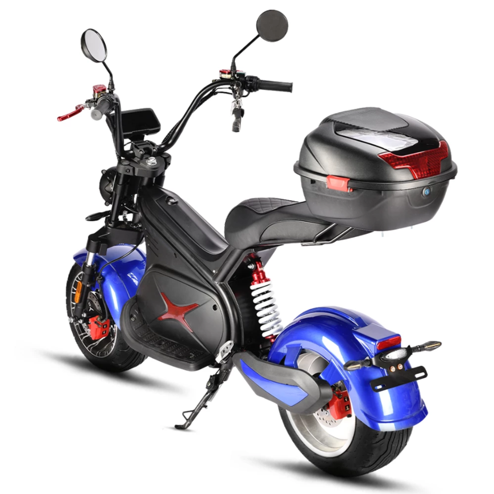 Электроскутер CityCoco WHITE SIBERIA BLACK SEA (BLUE) 5000W