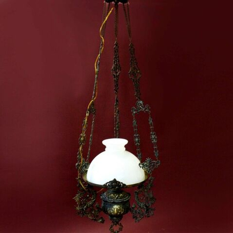 Винтаж: Бронзовая люстра «Рог Изобилия»