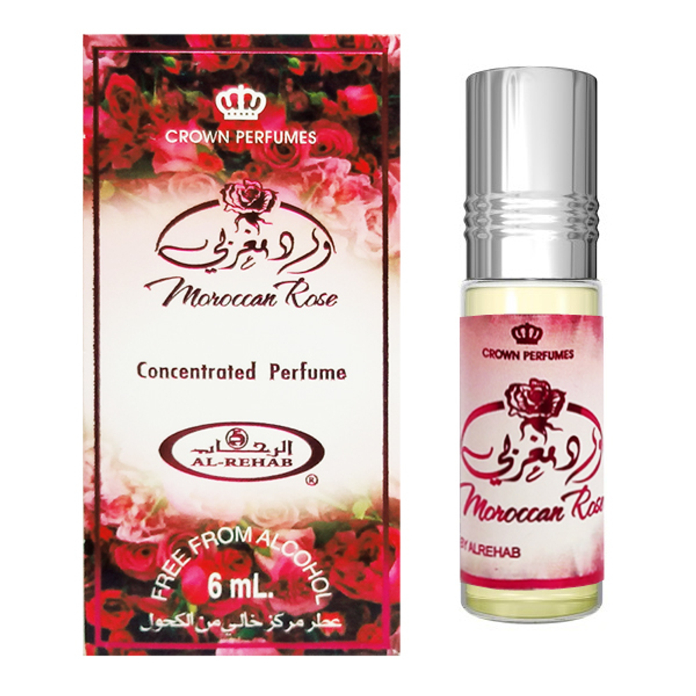 масляные духи Марокканская Роза Аль-Рехаб (Moroccan Rose Al-Rehab), 6 мл