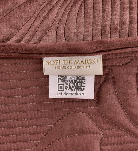 Покрывало 240x260 Sofi De MarkO Бенита цвета марсалы