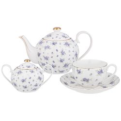 ЧАЙНЫЙ СЕРВИЗ LEFARD "SONNET IN BLUE" НА 6 ПЕР. 14 ПР. 1200/400/280 МЛ (КОР=4НАБ.)