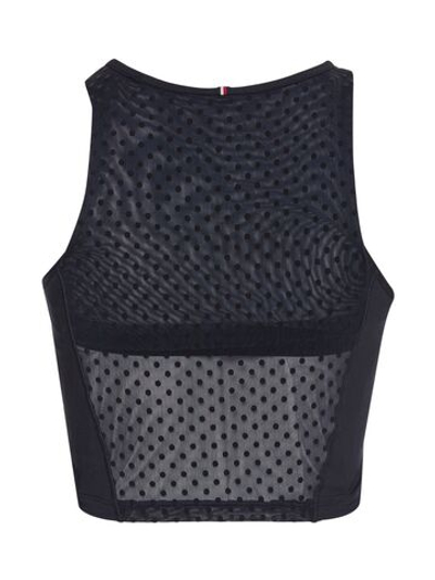Женский топ теннисный Tommy Hilfiger Slim 2in1 Polka Dot Tank Top - desert sky