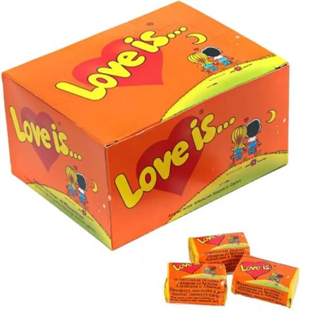 Жевательная резинка Love Is ананас-апельсин 100шт