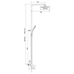Душевая стойка с термостатом Gappo G2417-60