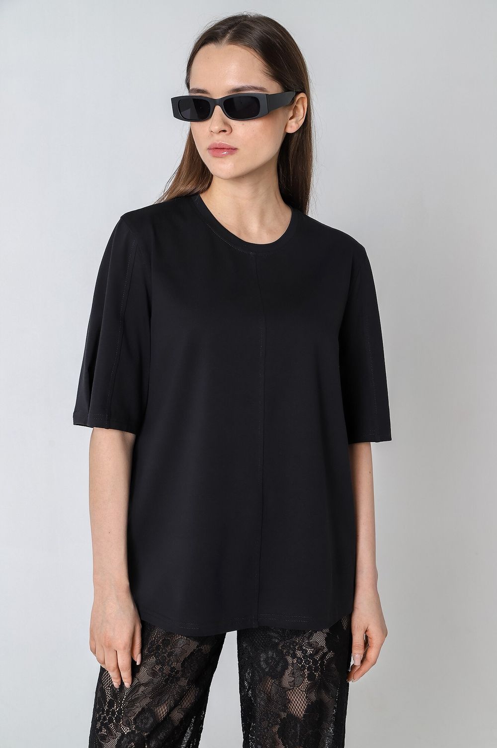 Фуфайка (футболка) женская Гретта-2 Виотекс ЧЁРНЫЙ