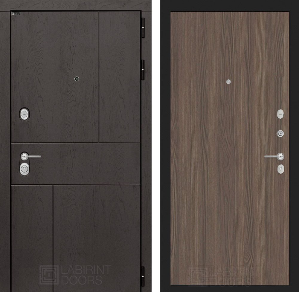 Входная дверь Лабиринт УРБАН - 05 Ясень Темный