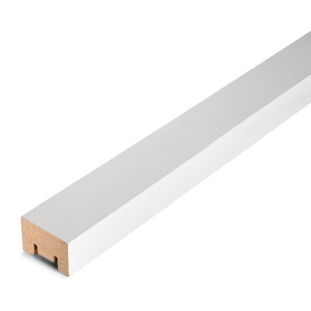 Интерьерная рейка МДФ STELLA Милана Standart Белый 20*30*2700 мм