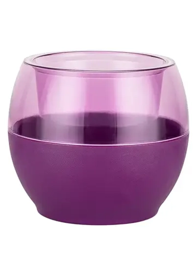 Кашпо для цветов пластиковое 2л d-17 см «Аква» Фиолетовый