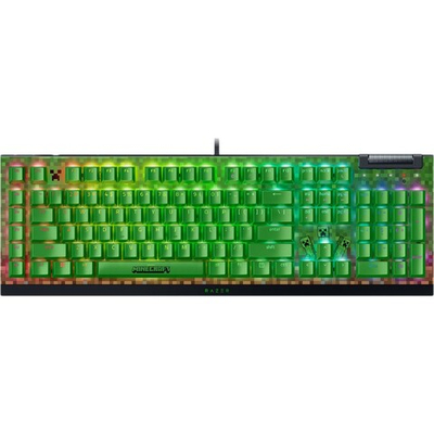 Клавиатура Razer BlackWidow V4 X (Green Switch), Minecraft Edition - US Layout