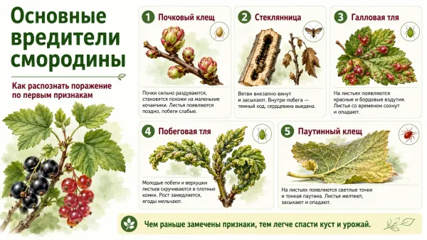 Паутинный клещ на смородине и малине: как вовремя заметить и спасти урожай
