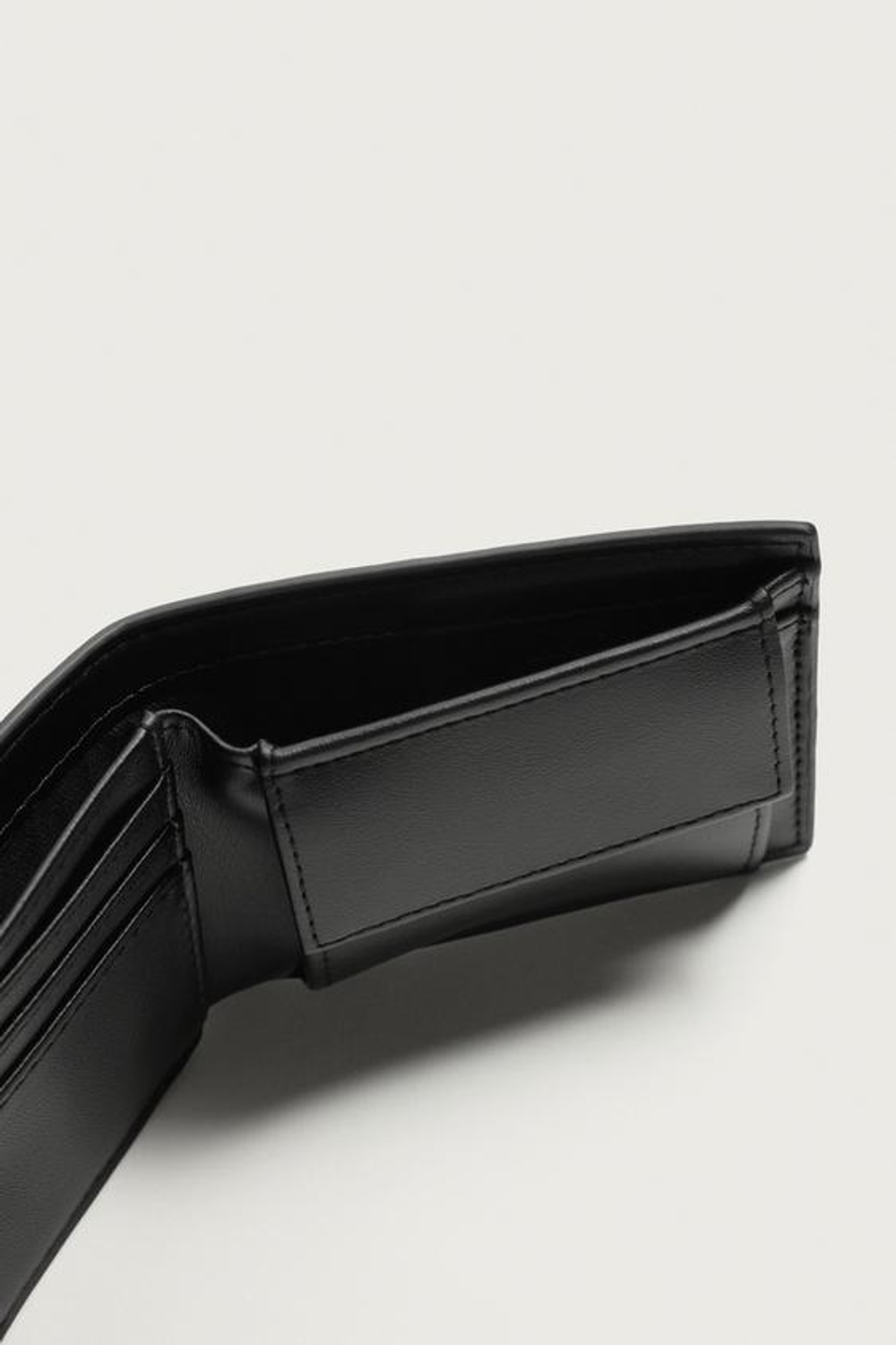 ZARA ГЛАДКИЙ КОШЕЛЕК, ЧЕРНЫЙ