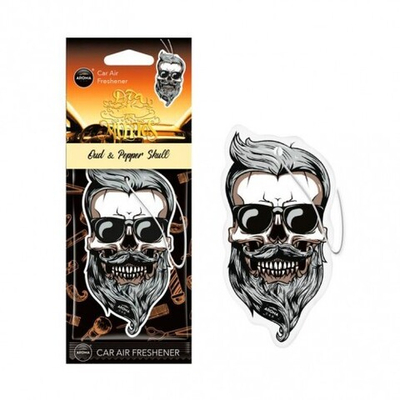 AROMA CAR Ароматизатор картонный DIA DE LOS MUERTOS Череп в очках