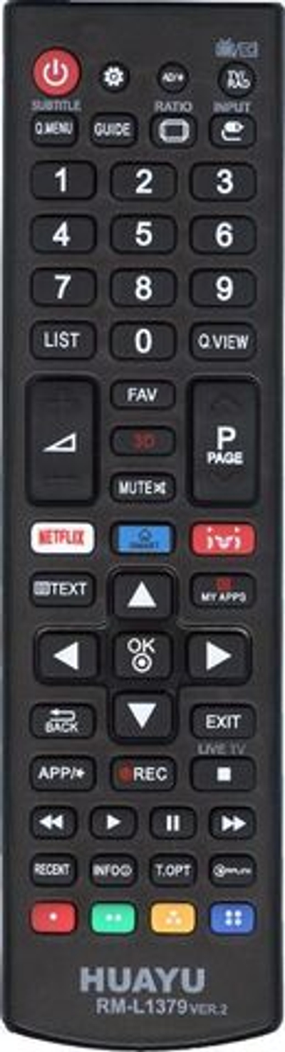 Универсальный пульт для LG TV RM-L1379 VER.2 корпус пульта AKB75095312 ( RM-L1162 + ivi , netflix) для всех телевизоров LG! Работает без настройки.