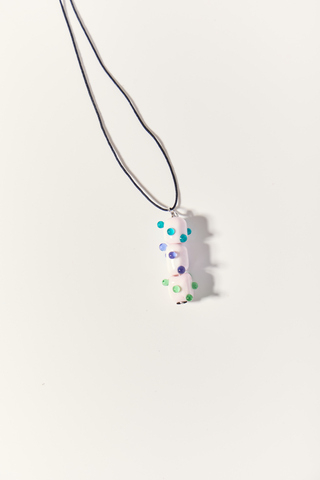 Подвеска Елочка на шнурке, стекло