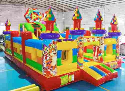 Надувной батут "Цирк приехал" с горкой