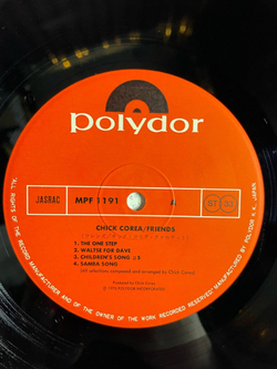 Винтажная виниловая пластинка LP Chick Corea Friends (Japan 1978) (Obi)